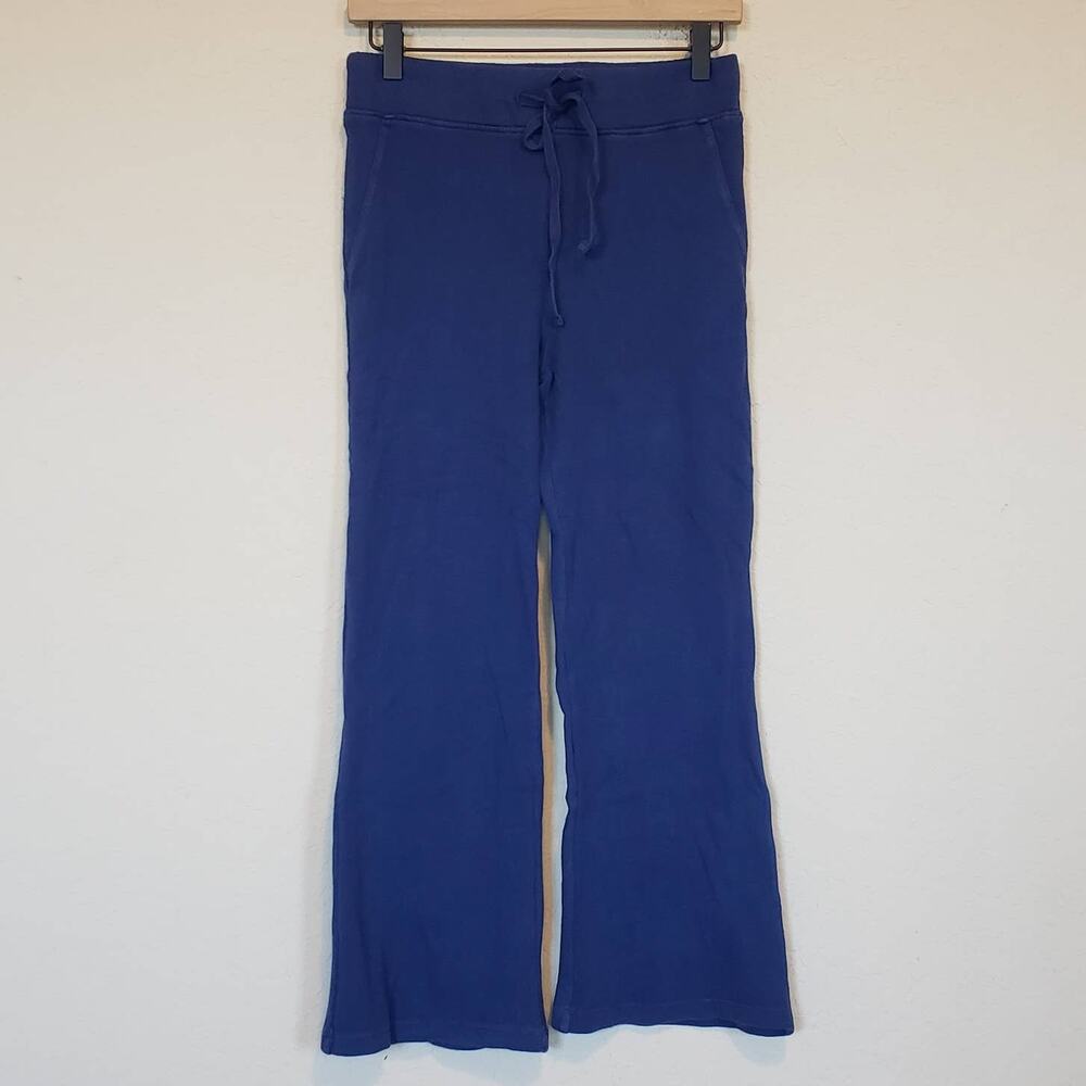 Monrow Wide Leg‎ Lounge Sweatpants Navy Blue Women's Small